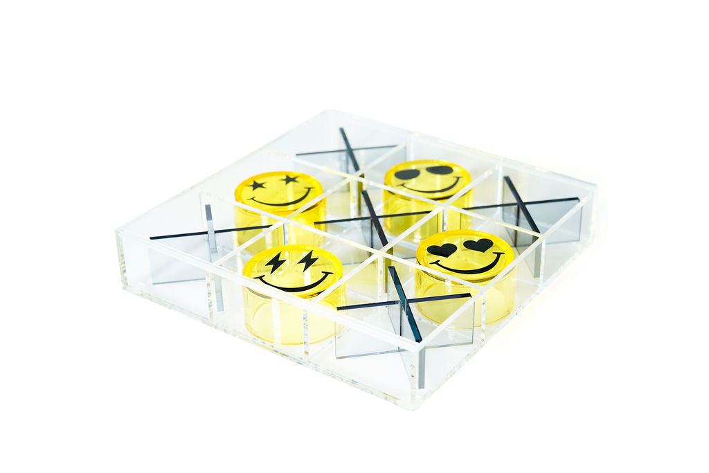 Tic Tac Toe Happy Face en acrílico — LukiHome