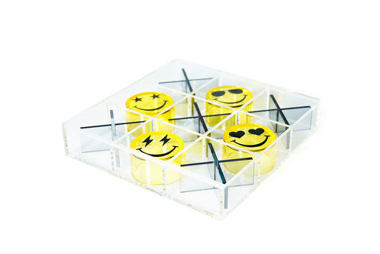 Tic Tac Toe Happy Face en acrílico — LukiHome